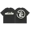 Nuove camicie Hellstar Uomo Designer T Shirt Tees Estate Casual Girocollo Moda Lettera Stampa Uomo Puro cotone Amanti Uomo Donna Manica corta Top w4