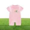 baby Rompers Boys girls designer letter print Pure cotton shortsleeved and Long sleeve jumpsuit newborn romper G3653730245