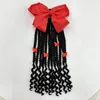 Kids Braided Ponytail with Beads Ribbons Curly End Kids Ponytail with Beads and Bow Detachable Ponytail for Kids 240116