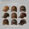 Bollmössor Sydkorea Dongdaemun Camel Hat Kvinnor Brown Soft Top Baseball Cap Peaked Cap Men Brown Hat Hat Bucket Hat Tide Q240116