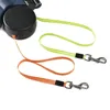 Retractable Dog Leash For Small Dogs Reflective Dual Pet Lead 360 Swivel No Tangle Double Walking With Lights 240115