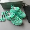 Zapatos casuales de diseñador Track 3 Triple S 3.0 Zapatillas de deporte con plataforma Mujer Hombre Negro Blanco Verde Rosa Azul oscuro Gris fresco Cemento Beige Arco iris Entrenadores al aire libre con caja