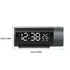 Table Clocks Digital Alarm Clock LED Electronic Projector Watch Time Projection Bedroom Bedside Automatic Backlight 180° Rotation