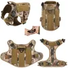 K9 Tactical Military Vest Pet German Shepherd Golden Retriever Training Dog Harness and Leash Set For All Breeds Dogs 240115