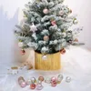 Décoration de fête Boule d'arbre de Noël Ornements 24pcs Ensemble Coloré Noël Incassable Décor Suspendu