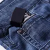 Men's Shorts 2024 Denim Straight Barrel Solid Mid Waist 5-point Korean Summer Casual