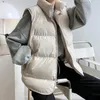 Gilet da donna Gilet da donna Cappotto Colletto alla coreana Panno morbido invernale Gilet caldo Top Solido Chaleco Mujer Gilet Casaco Feminino