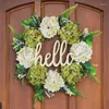 Decorative Flowers 1Pc Fall Wreath Halloween Christmas Year Hanging Artificial Flower Autumn Spring Door Sign Porch Garland Front Decor