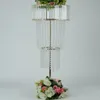 New Hot Sale Gold Crystal Flower Vase Centerpieces Flower Stand For Wedding Table Decoration Centerpieces 303