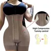 Hög komprimering Kropp Formear Women Fajas Colombianas Corrigctive Girdle Mage Control Post Limosuction Bbl Slimming Midjebälte 240116