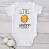 Rompers Little Nugget Baby Announcement Newborn Baby Bodysuits Summer Boys Girls Romper Body Pregnancy Reveal Clothes Infant Shower Gift H240508