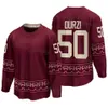 Team Hockey 50 Sean Durzi Jerseys Enfants Hommes Femmes 15 Kerfoot 16 Jason Zucker 92 Logan Cooley 39 Connor Ingram 53 Michael Carcone 8 Nick Schmaltz Numéro de nom personnalisé