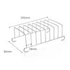 Armazenamento de cozinha retângulo pão display stand ferramenta organizador torradas rack segurando