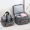 Borsa da pranzo isolata a doppio strato per donna Uomo Scatola da picnic termica di grande capacità con tracolla con cerniera Borsa termica per pasti 240116