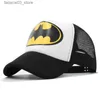 Ball Caps Zon Hoge Kwaliteit Baby Jongens Meisjes Snapback Hoeden Kinderen Baseball Caps Kids Cartoon Hip Hop Hoed pasgeboren fotografie props cap Q240116