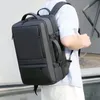 Heren rugzak met grote capaciteit, uitbreidbaar mannelijk 17 inch laptoptassen, waterdicht, schaalbaar, USB-oplaadrugzak mochila hombre 240116
