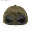 Ball Caps Yoyocorn 2021 Nowa moda wysokiej jakości mężczyźni kobiety Pilot okulary kaczki kaczek moda dzika studenci Trend Trend Cortex Baseball Cap Q240116