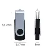 USB-флеш-накопители USB-флешка 32 ГБ 16-гигабайтная карта памяти Металлический привод Jump Drive Поворотный флэш-накопитель Портативный 64 128 ГБ cle USB 2.0 Флеш-накопители