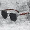 Nova chegada dos homens do vintage quadro de madeira óculos de sol marca clássica óculos de sol revestimento lente condução óculos para homem/mulher