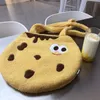 Plush Cookie axelväska Enkel axelväska Plush Cartoon Student stor kapacitet handväska