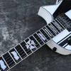 ESPC – guitare électrique blanche, matériel noir, boutique personnalisée, livraison gratuite