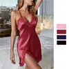 Women's Sleepwear Nightwear 2024 Camisola Lace Lingerie Nighty Nightdress Sleep Nightgowns Sexy Dress Patchwork Silk Clothes Women Wear