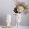 Vases Nordic Woman Human Body Ceramic Vase Room Decor Luxury Home Living Room Decoration Flower Pots Cachepot for Flowers Art Crafts YQ240117