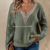 Женские свитера с v-образным вырезом, однотонные, свободные, повседневные пуловеры, женский трикотаж с длинными рукавами