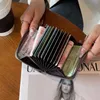 Fashion Card Bag Ladies Multi Card Organizer Card Clip ID Bag Large Capacity Coin Purse 021624a