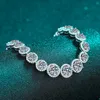 925 Sterling Silver VVS Moissanite Tennis Bracelet Pass Diamond Test Bling Fine Jewelry For Women for Party Wedding