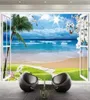 Custom 3D Mural Wallpaper Modern Out Of The Window Natural And Clear Beautiful Sea View Living Room TV Background Wall Wallpapers7738178