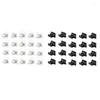 Kitchen Storage 20Pcs Self Adhesive Curtain Bracket Holder Rod Hooks Wall Hanging Fixed Clip -B