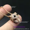 Wholesale Carter Designer Necklace for women and men s925 Sterling Silver Full Diamond Leopard Head Personalized Couple Grandmother With Original Box