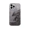 Étuis de téléphone portable Halo Dye Encre plissée plissée Convient pour iPhone 15promax Apple 13 Étui de téléphone 3D Skin Feel 12 Patch d'eau 11 7EHL