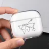 Custodie per cellulari Cute World Travel Map Custodia per cuffie per Airpods 3 2 1 Shell per Airpods Pro2 Custodia morbida trasparente per auricolari YQ240117