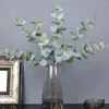 Decorative Flowers Simulation Eucalyptus Branch Durable Leaves Easy Care Background Decor