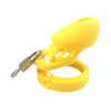 Żółte silikonowe urządzenie czystości CB6000S CB6000 MĘŻCZYZNA KOKAŃ CAGE Pierścień z rękawem penisa z 5 produktem płci G727 240117