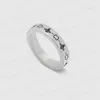 Bague d'anniversaire de mariage pour hommes et femmes, haute qualité, luxe, classique, bijoux de créateur, en acier titane, emblème gravé, cadeau de mode, accessoires, cadeau