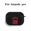 Mobiltelefonfodral 1 PC nr 23 Jersey MJ BasketballPlayer Air Pod Case Cover för trådlös hörlurar för AirPods 12 AirPods3 för AirPods Pro 2 Case YQ240117