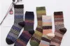 Men Women Winter Thermal Warm Socks Unisex Fashion Stripe Woollen Colorful Socks Brand Thick Winter Socks New Coming ZZ