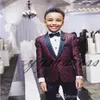 New Print Boy Tuxedos 2022 One Button Shawl Lapel Custom Made Boy Wedding Suits اثنين