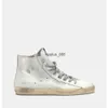 Luxus Francy High Top Sneakers Italien Marke Schuh Klassische weiße schmutzige Designer Mann Frauen Freizeitschuhe