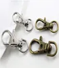 80 pièces argent bronze plaqué métal pivotant mousqueton Clips clé crochets porte-clés fendu porte-clés résultats fermoirs faisant 30mm5588293