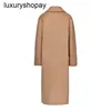 Maxmaras Cashmere Coat Womens Wool Coats 2024 New M Family MAX101801 Cameau haut de gamme Double facette à double face laine