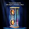 Portabla högtalare Tonlish K07 Transparent Mecha Wireless Bluetooth Dual Speaker Acousto-Optic Rhythm Bass TWS Stereo Speakers J240117