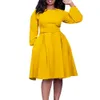 Office Lady Aline Dress African Długie sukienki dla kobiet 2023 Jesienna wyprzedaż wieczorna impreza szata wysokiej talii Femme Plus Size Ladies 240116