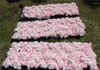 Fiori decorativi SPR -Rosa chiaro-10 pezzi/lotto Decorazione del mercato del prato/pilastro della parete del fiore della rosa della seta artificiale