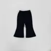 Trousers 2023 Autumn New Baby Loose Boot Cut Pants Solid Girls Flared Pants ldren Trousers Cotton Infant Casual Pants Kids Clothes H240508