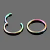 50 pièces/lot G23 Segment articulé nez anneau mamelon Clicker oreille Cartilage Tragus Helix lèvre Piercing corps bijoux 14G 16G 240117