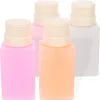 Storage Bottles 4Pcs Nail Polish Remover Pump Bottle Dispenser Travel Empty Liquid Container